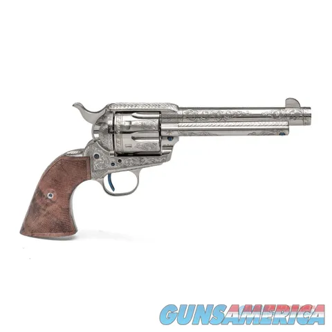 Standard Manufacturing - Single Action Revolver Nickel Plated C-Coverage Engraving - .45 LC *ORDER ONLY 10 WEEKS OUT*