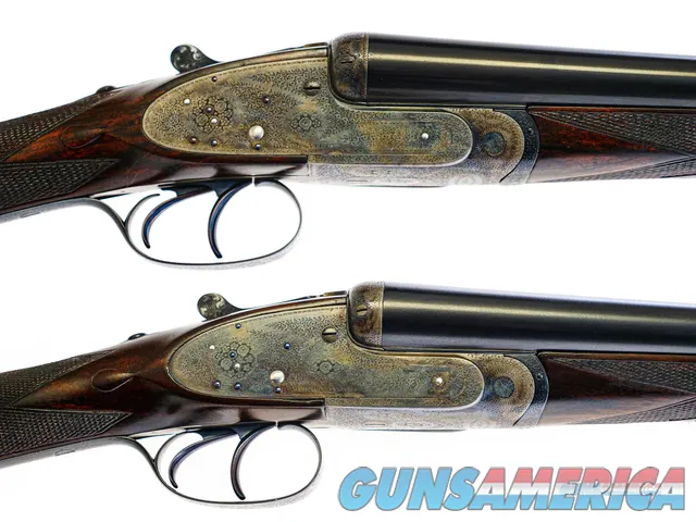 Henry Atkin - SxS, Matched Pair, 12ga. 28" Self Opening Action. 