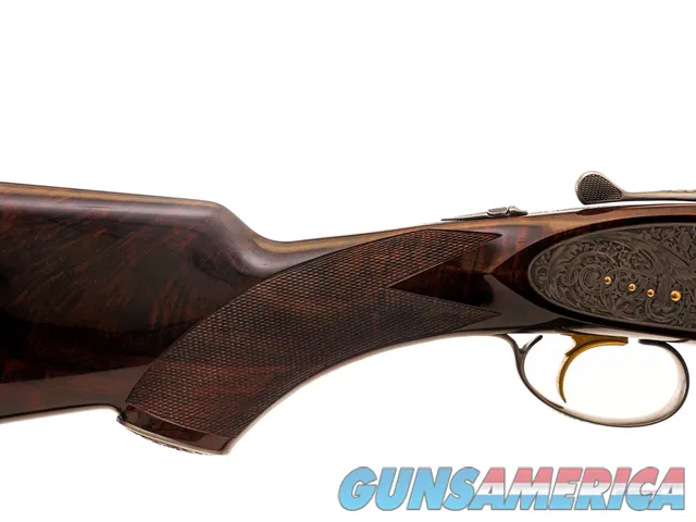 CSMC - A10, O/U Sidelock, Platinum Ornamental, 12ga. 28 Barrels with Screw-in Choke Tubes. Img-7