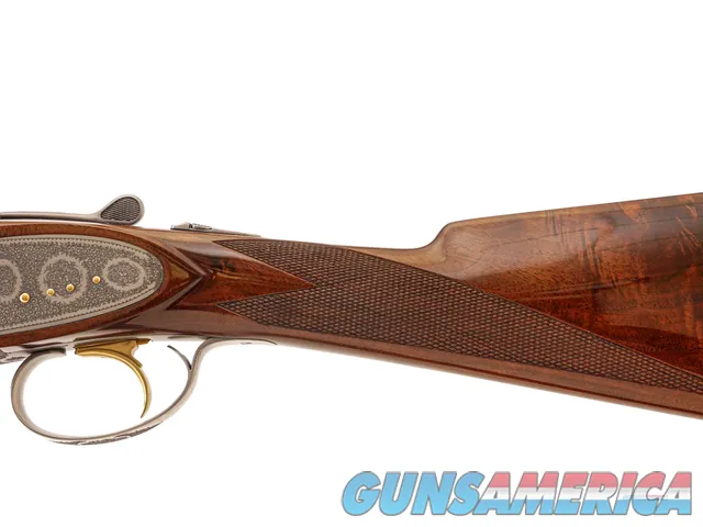 CSMC - A10, O/U Sidelock, Rose & Scroll, 28ga. 28 Barrels with Screw-in Choke Tubes. Img-8