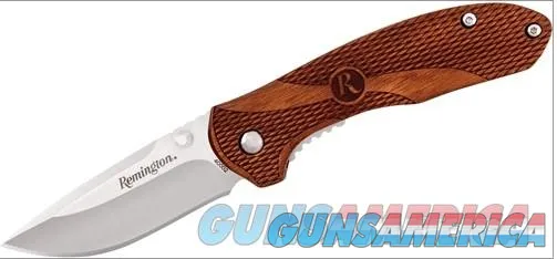 Remington Heritage Series Folding Knife, 3.75 Blade & Wood Handle