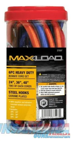 Maxload 6pc 1/2" Heavy Duty Bungee Cord Set