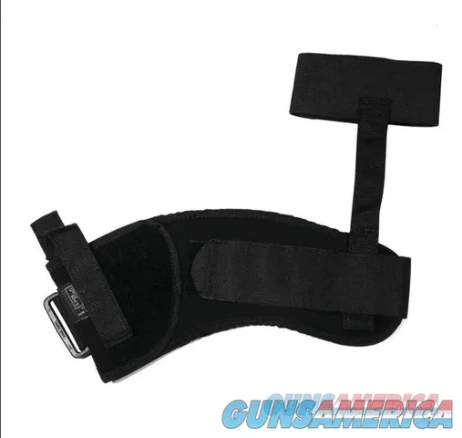 Uncle Mike's Ankle Holster w/Strap Kodra Black LH 3-4" Med Autos(.32-.380)
