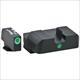 AmeriGlo GL101 i-Dot Night Sight Fits Glock 17/19 Tritium Green w/White Outline Front Tritium Green Rear