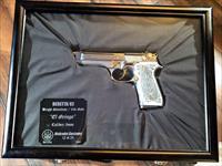 Gorgeous Beretta 92 Malcolm Customs RARE 24k Plated Bright Stainless Img-4