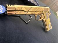 GORGEOUS Custom Colt 38 super 24k GOLD PLATED compensated Img-1