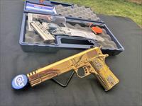GORGEOUS Custom Colt 38 super 24k GOLD PLATED compensated Img-2