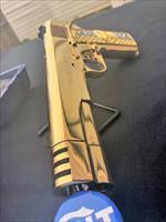 GORGEOUS Custom Colt 38 super 24k GOLD PLATED compensated Img-4