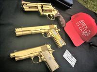 GORGEOUS Custom Colt 38 super 24k GOLD PLATED compensated Img-5