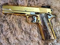 GORGEOUS Colt Gold Cup Trophy LITE 38 Super FULL 24k GOLD PLATED versace grips Img-1