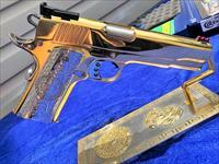 GORGEOUS Colt Gold Cup Trophy LITE 38 Super FULL 24k GOLD PLATED versace grips Img-3