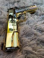 GORGEOUS Colt Gold Cup Trophy LITE 38 Super FULL 24k GOLD PLATED versace grips Img-4