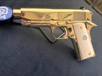 GORGEOUS 24k GOLD plated Colt Officer .45 acp series 80 MKIV Img-1