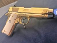 GORGEOUS 24k GOLD plated Colt Officer .45 acp series 80 MKIV Img-2