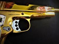 CUSTOM Colt 1911 38 Super 24k GOLD PLATED STUNNING sterling grips compensated Gringo Guns