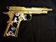 CUSTOM Colt 1911 38 Super 24k GOLD PLATED STUNNING sterling grips compensated Gringo Guns