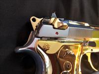 GORGEOUS Beretta 92 Custom 24k gold and bright stainless Versace grips Img-7