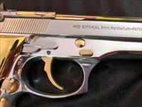 GORGEOUS Beretta 92 Custom 24k gold and bright stainless Versace grips Img-8