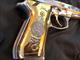 GORGEOUS Beretta 92 Custom 24k gold and bright stainless Versace grips