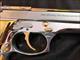 GORGEOUS Beretta 92 Custom 24k gold and bright stainless Versace grips