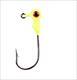Strike King Mr. Crappie Jig Heads, 1/8 Oz, 8 Pack, Chartreuse- MRCJH18-13