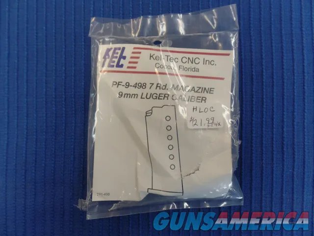 Kel-Tec PF-9-489 (9mm Luger) 7 rd Mag