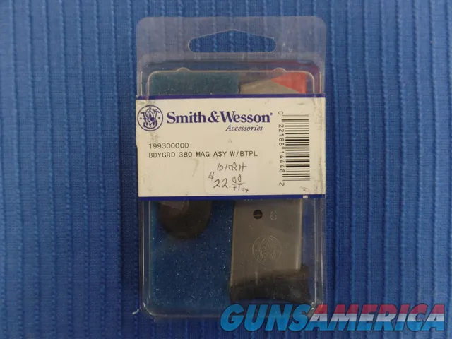 Smith & Wesson Body Gaurd (380acp) 6 rd Mag