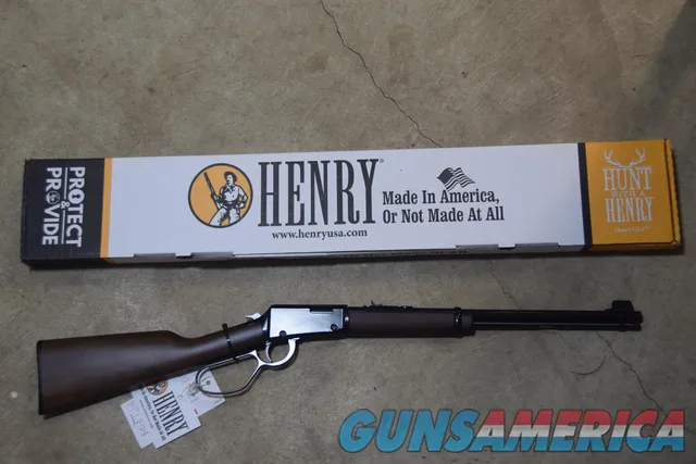 HENRY LARGE LOOP LEVER-ACTION .22 LR/S/L RIFLE W/FREE SHIPPING Img-1