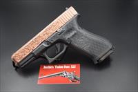 CUSTOM GLOCK 19X WITH COPPER-PLATED DEEP LASER ENGRAVED SLIDE Img-1