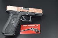 CUSTOM GLOCK 19X WITH COPPER-PLATED DEEP LASER ENGRAVED SLIDE Img-4