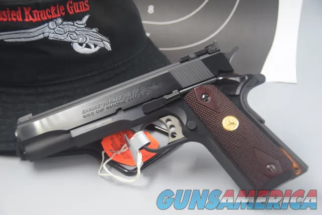 COLT 1911 NATIONAL MATCH GOLD CUP .45 ACP SERIES 70 BLUED PISTOL