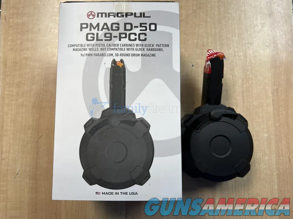 Magpul Magazine PMAG D-50 Drum for Glock 50rd 9mm MAG1137-BLK