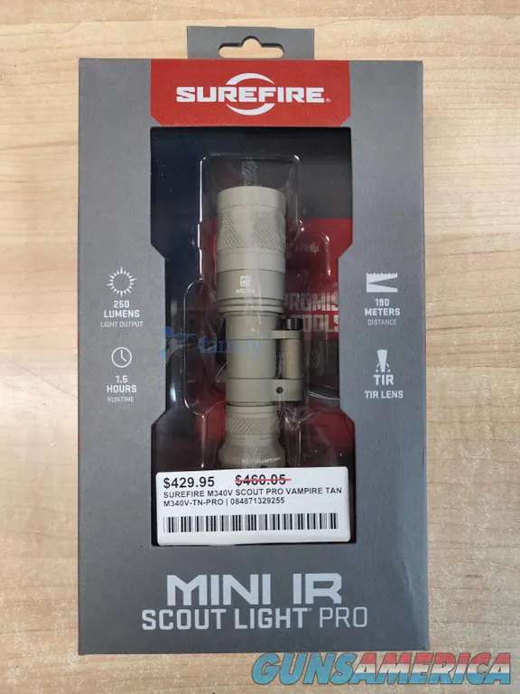 Surefire M340V Scout Pro Flashlight Vampire M340V-TN-PRO