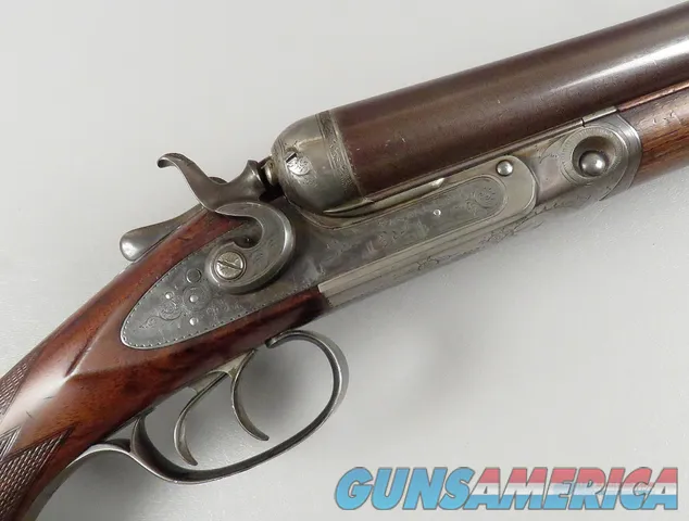 Antique 10 Gauge Parker Hammer Shotgun with Damascus Barrels VERY NICE Img-8