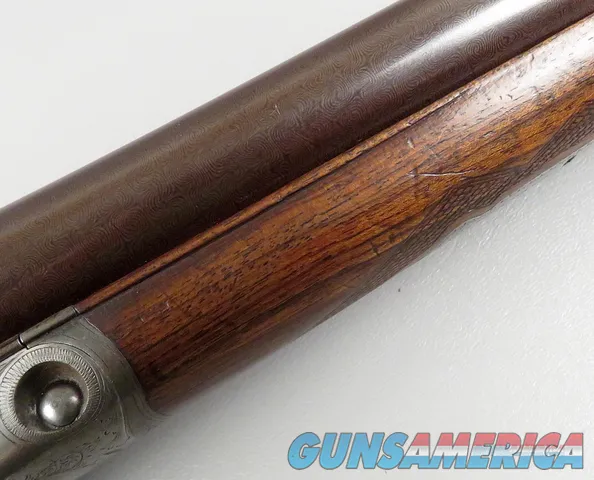 Antique 10 Gauge Parker Hammer Shotgun with Damascus Barrels VERY NICE Img-14
