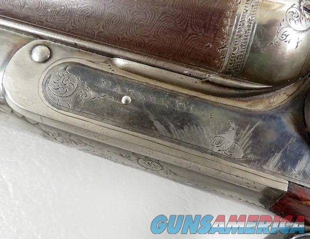 Antique 10 Gauge Parker Hammer Shotgun with Damascus Barrels VERY NICE Img-23