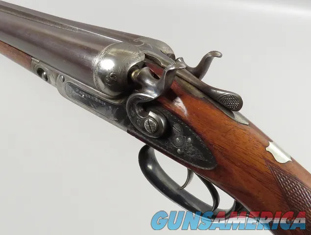 Antique 10 Gauge Parker Hammer Shotgun with Damascus Barrels VERY NICE Img-61