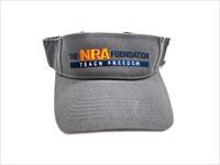 NEW NRA Foundation Teach Freedom Charcoal Gray Visor Img-1