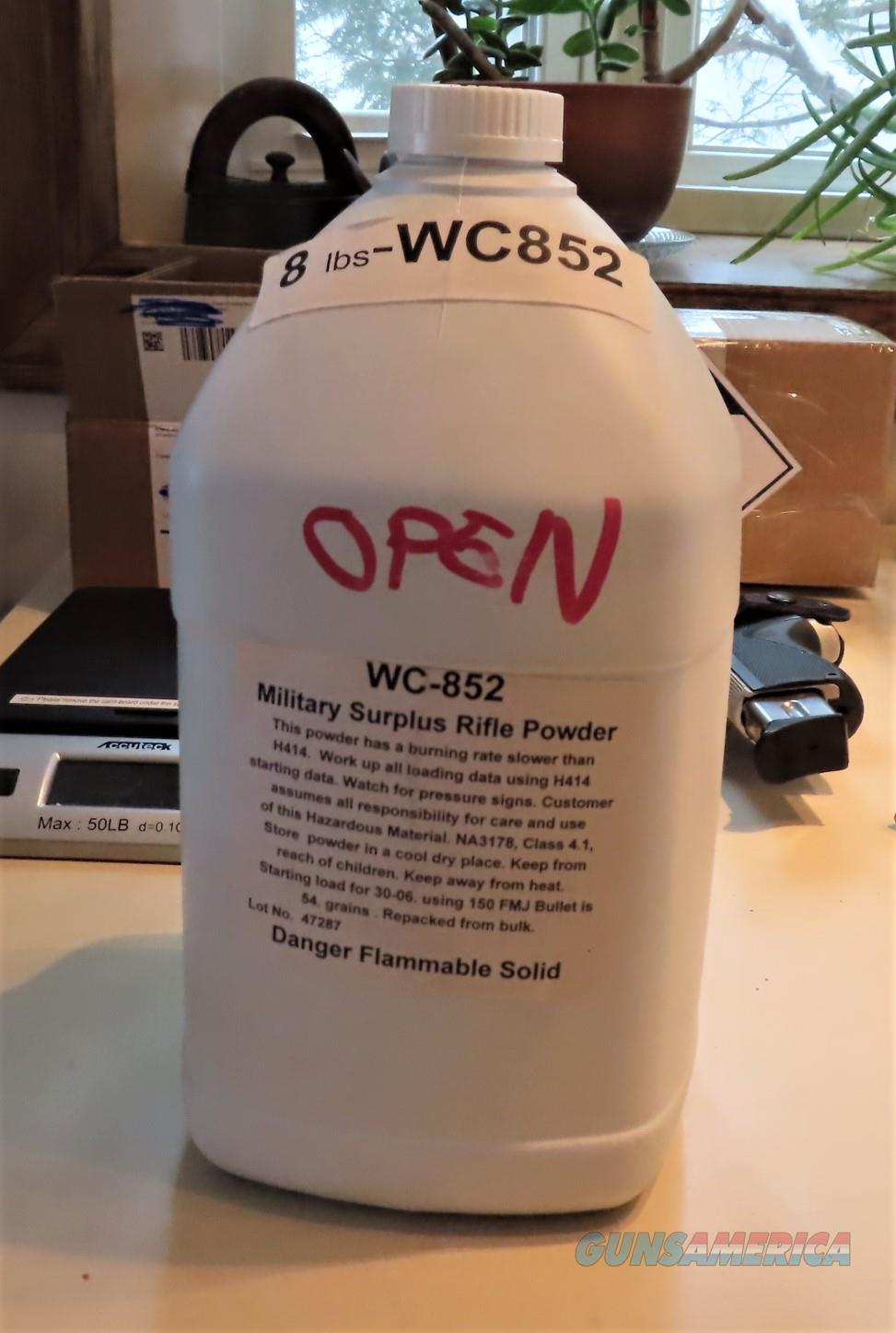 WC852 MILITARY GUNPOWDER 7+lbs for sale at 972750838