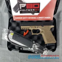 P80 Polymer80 PFC9 Flat Dark Earth 10rnd 9mm Luger Pistol
