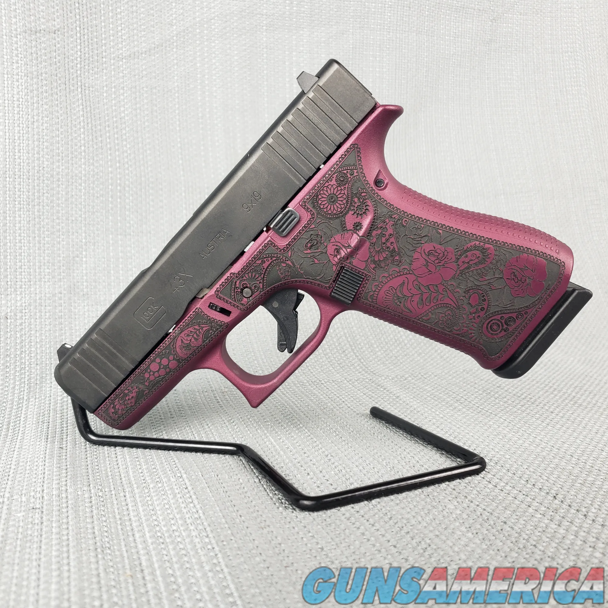 Glock 43X "Black Cherry Paisley" Pi... for sale at