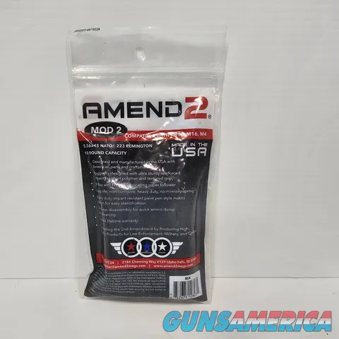 Amend 2 Mod 2 10 Rnd Magazine AR15 M4 M16 Black Img-3