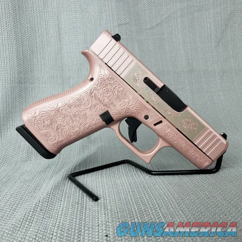Glock 43X 9MM Pink Glock and Roses