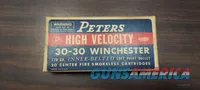 Vintage Peters .30-30 Win Ammo Box (20 Ct.)
