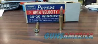 Vintage Peters .30-30 Win Ammo Box (20 Ct.)