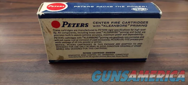 Vintage Peters .30-30 Win 170gr SP Box 17 ct. Img-2