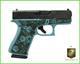 Glock G43X Tiffany Blue Custom Engraved 9mm