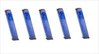 Limited Edition Glock 9mm 31rd Magazine Blue 5 Pack