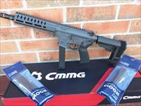 CMMG Banshee AR 15 Pistol 9mm Sniper Grey  8" , SBA3 Pistol Brace ,Free 2 extra 33 Rd Magazines for a total of 3 Takes Glock Mags RADIAL DELAYED BLOWBACK Billet Alum. NIB, FREE LAYAWAY