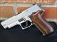 Sig Sauer P226 ST STAINLESS 9mm All Stainless, Frame Marked MADE IN GERMANY, This Model P226 is NO LONGER MADE and COLLECTIBLE, 4 Mags, Night Sights, Hogue Pau Ferro Wood Grips and Sig Factory Black Grips, used  GOOD CONDITION, D/A S/A 